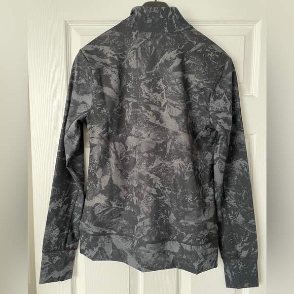 Lole Grey Patterned Zip Up Jacket Size M - Picture 3 of 4